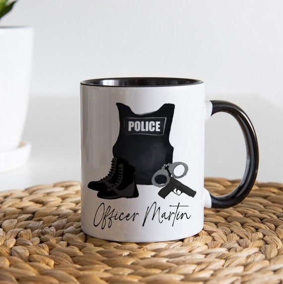 Police Officer Mug, Personalized Police Officer Gift, Police