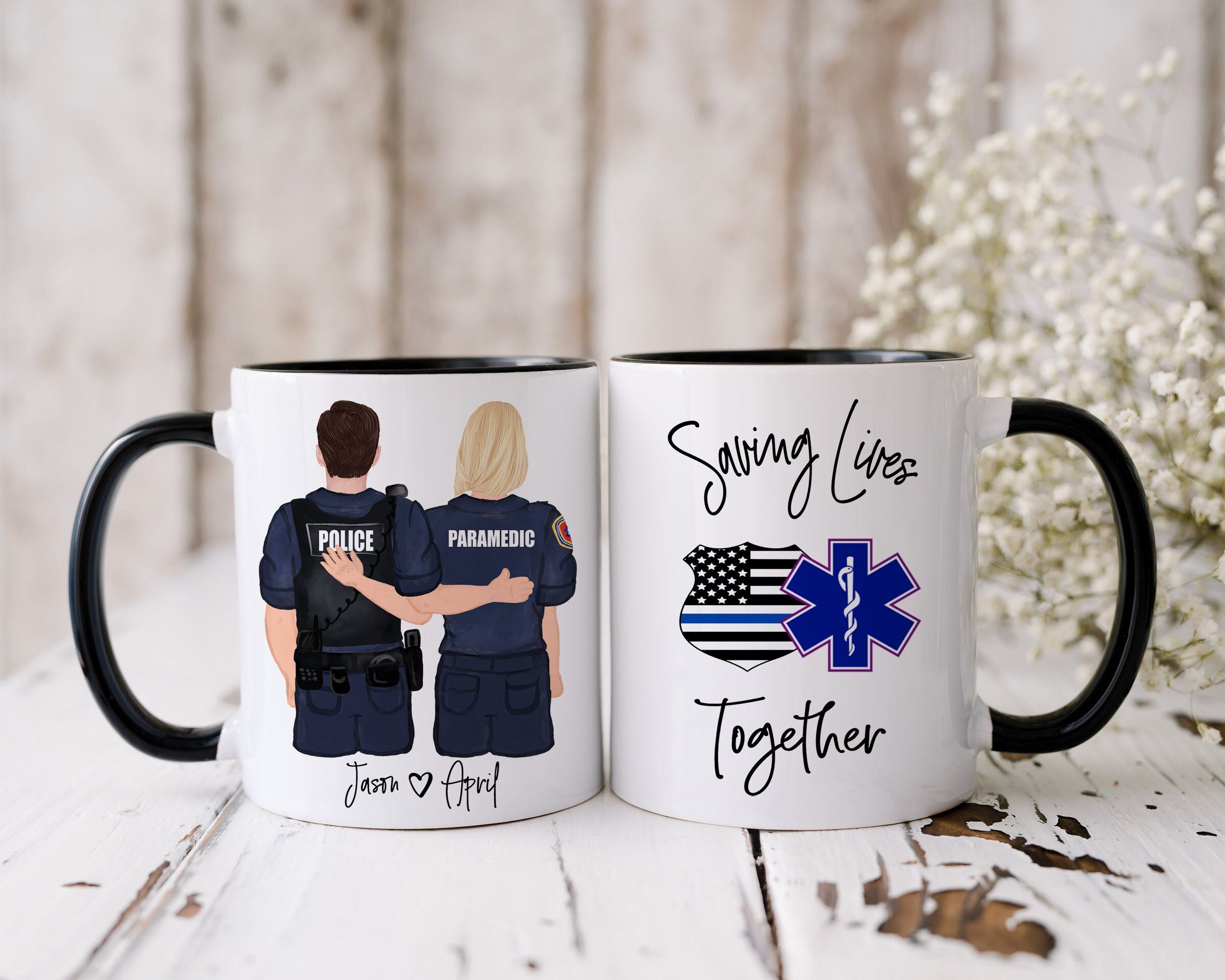 Police Officer Gifts I Kissed a Cop and I Liked It Funny Policeman  Valentines Day Gift for Girlfriend Law Enforcement Mug Cop Gifts 