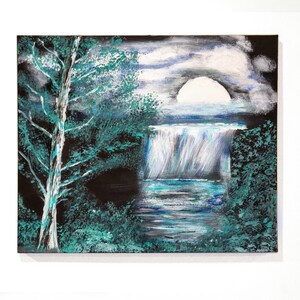 cascada, pintura al óleo Arte Por Bobby Russo