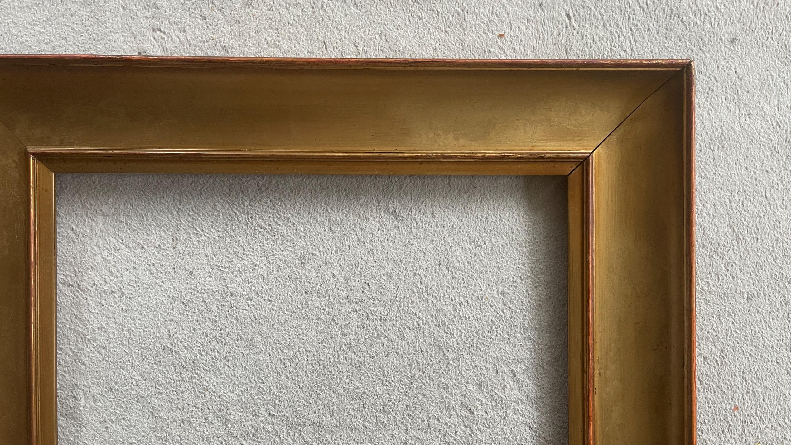 Antique Golden Wood Photo Frame, 19. Century Antique