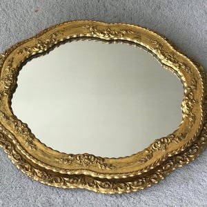 Unique Ornate Antique Italian Mirror, Baroque Ornamented Golden Mirror, Richly Home Decor, Vintage wall mirror, Rare to find, Christmas gift