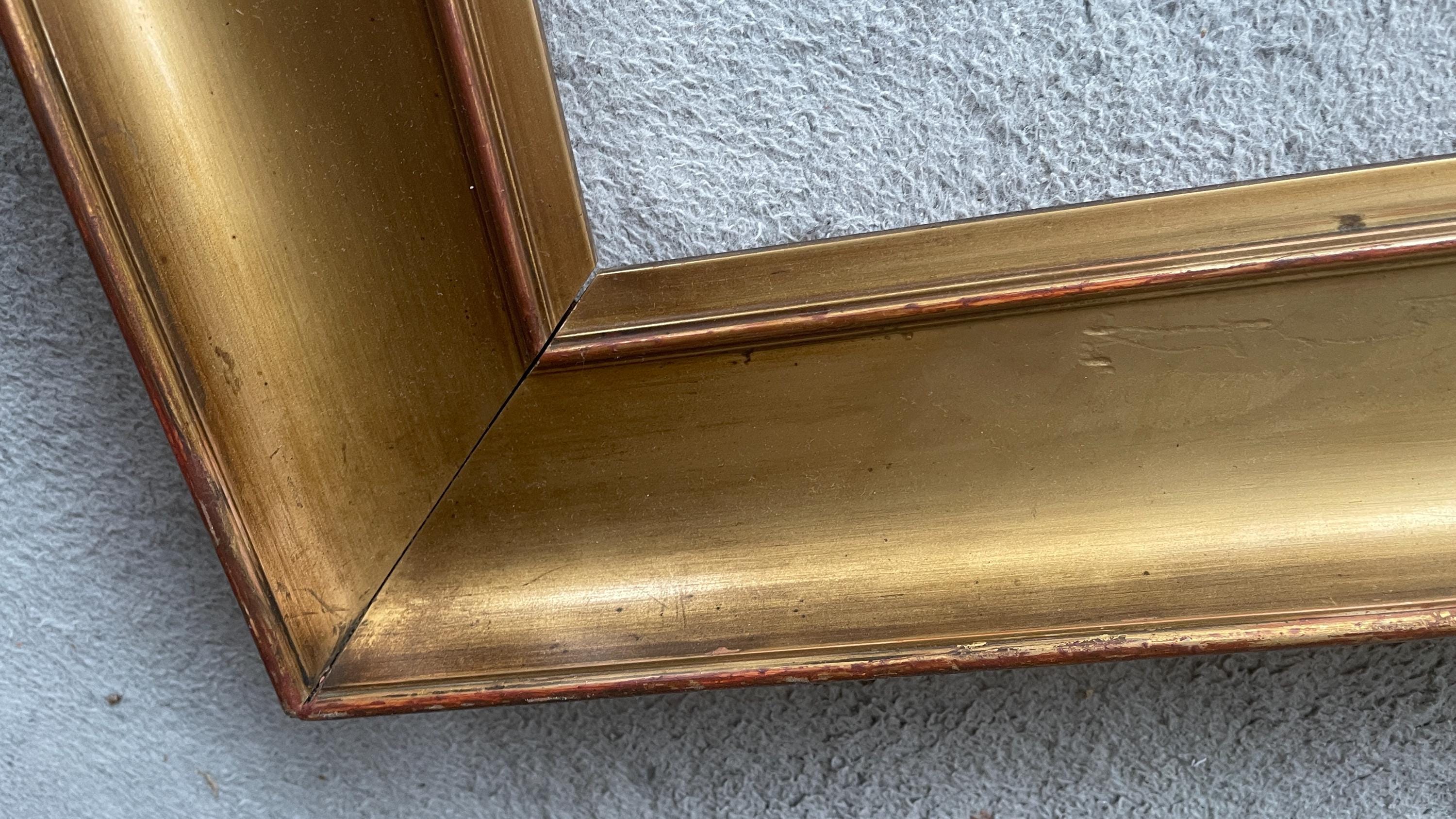 Antique Golden Wood Photo Frame, 19. Century Antique
