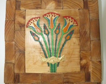 Lotus Flower, Ancient Egypt Flower, Wall Wood art, Home e Decor, Wood Working, Mosaic Wood, Handmade, Egyptian Home Decor, Christmas Gift