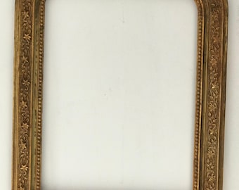 Vintage Large Baroque Gold Mirror Frame, Ornamental Gelded Gesso Frame, Picture Frame, Vintage style Home Décor, Wall Decor, Gift Idea