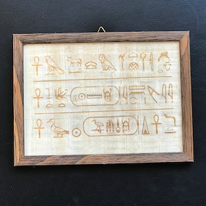 Ancient Egyptian Art, the Original Text in Pharaoh Hatshepsut Temple, History enthusiasts, Handcrafted Beauty, Gift For Art lovers