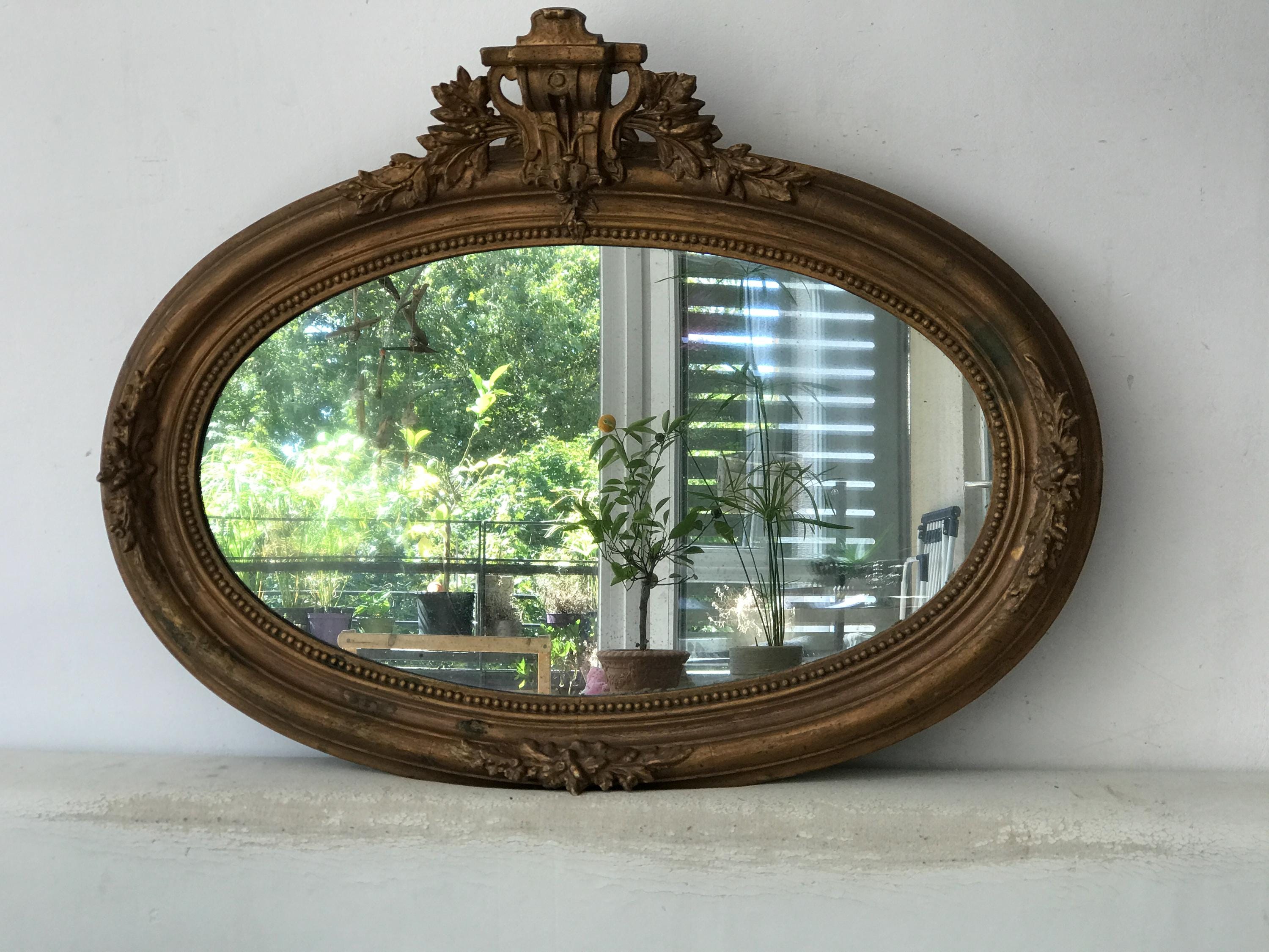 鏡　アンティーク　レトロ　海外製 Antique mirrors - Etsy 日本