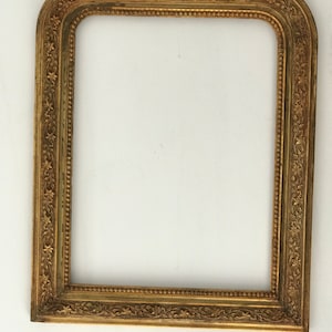 Vintage Large Baroque Gold Mirror Frame, Ornamental Gelded Gesso Frame, Picture Frame, Vintage style Home Décor, Wall Decor, Gift Ideas