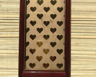 Elegante marco de fotos de mesa vintage de caoba con cristal, decoración de lujo para el hogar, decoración de pared, decoración versátil, ideas para regalos.