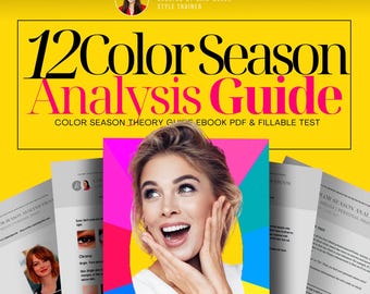 Color Season Analysis Theory  Guide in downloadable PDF ebook format with Seasonal Colour Test