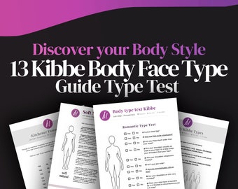 Test di Kibbe / 13 Tipos Cuerpo Riepilogo di Kibbe / Test del tipo di corpo di Kibbe / Quiz sul tipo di corpo di Kibbe / Tipi facciaKibbe