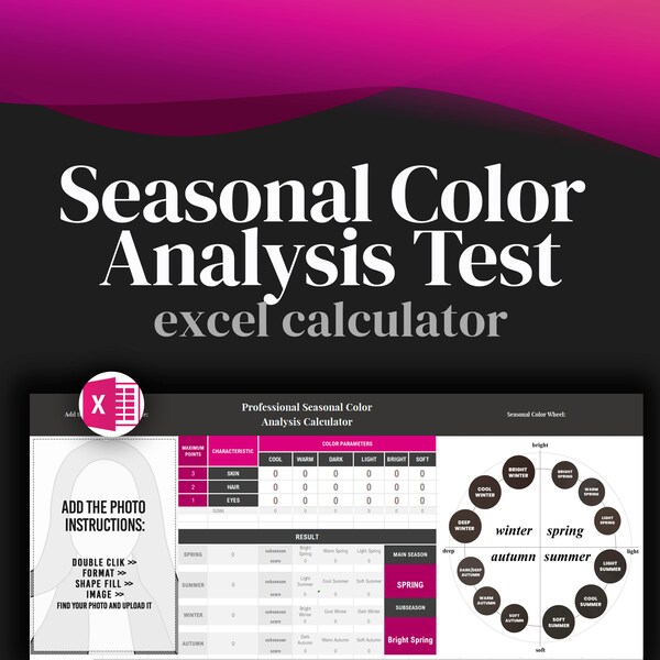Color Analysis Drapes Etsy