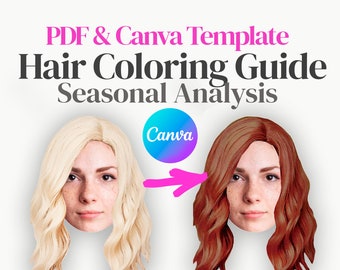 Seasonal Hair Coloring Analysis Guide / Hair Coloring / What - Etsy Seasonal Hair Coloring Analysis Guide / Hair Coloring / What - Etsy