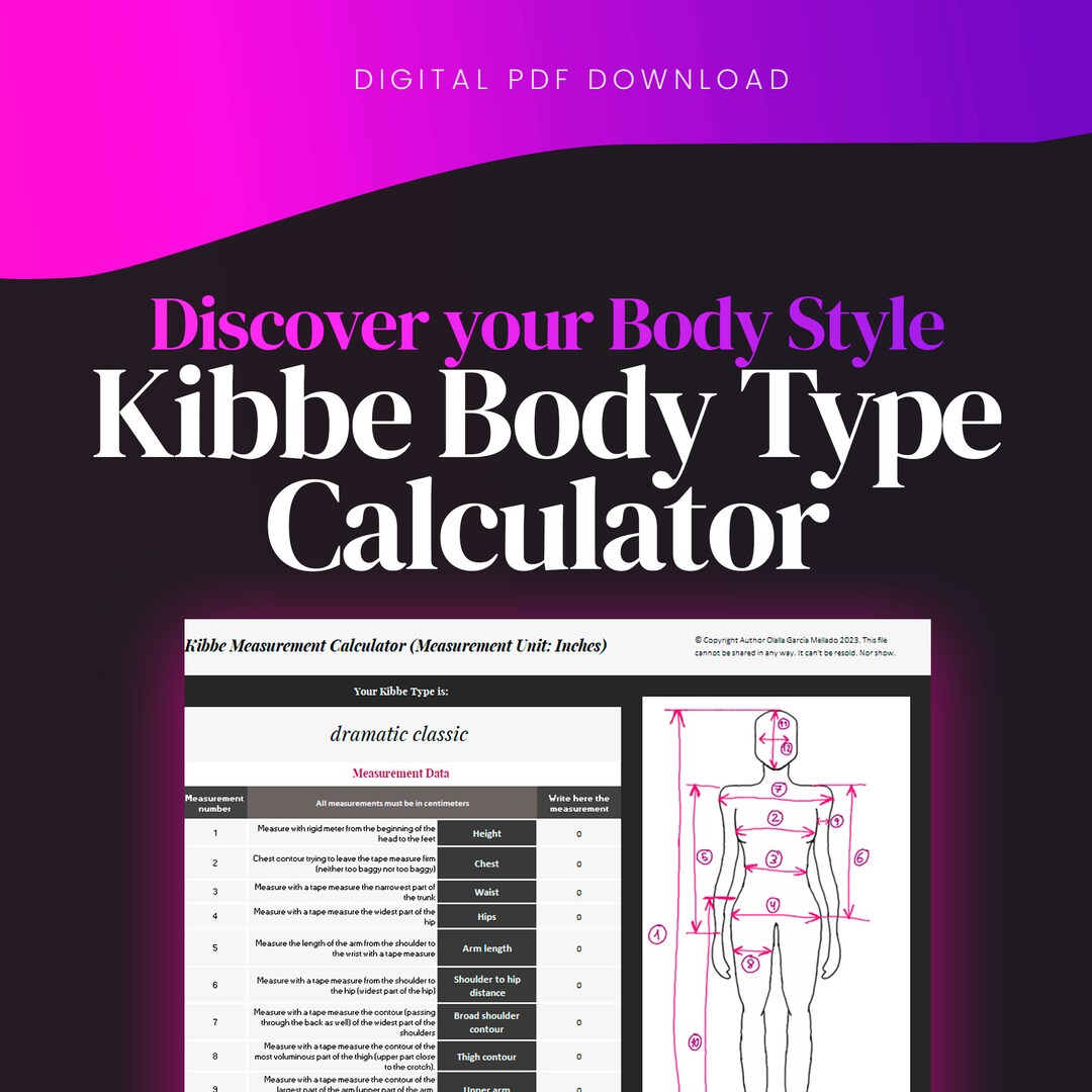Kibbe Body Type Calculator