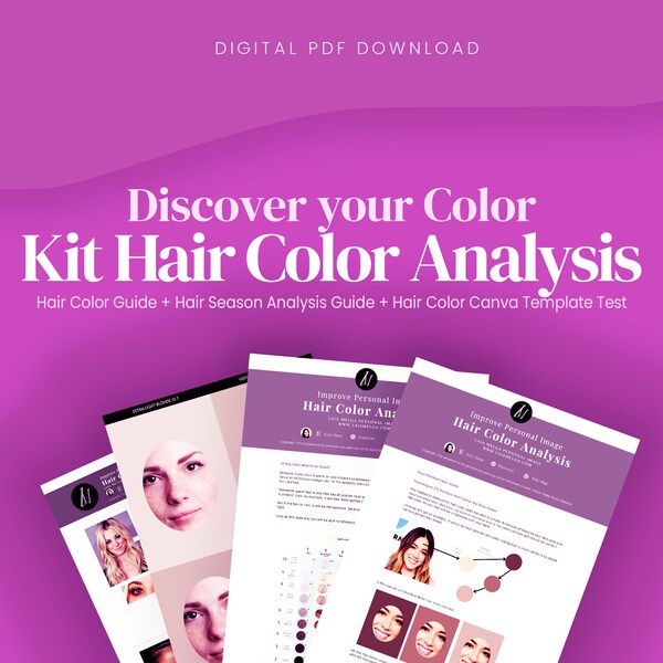 Virtual Color Analysis Template Etsy
