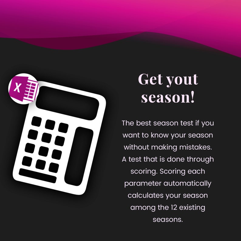 Seasonal Color Analysis Test Calculator / Color Analysis Test Tool