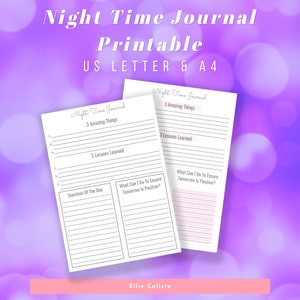 Morning Planner Insert