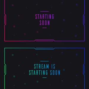 Cyberpunk 10 Twitch Overlays 5 color options | Etsy