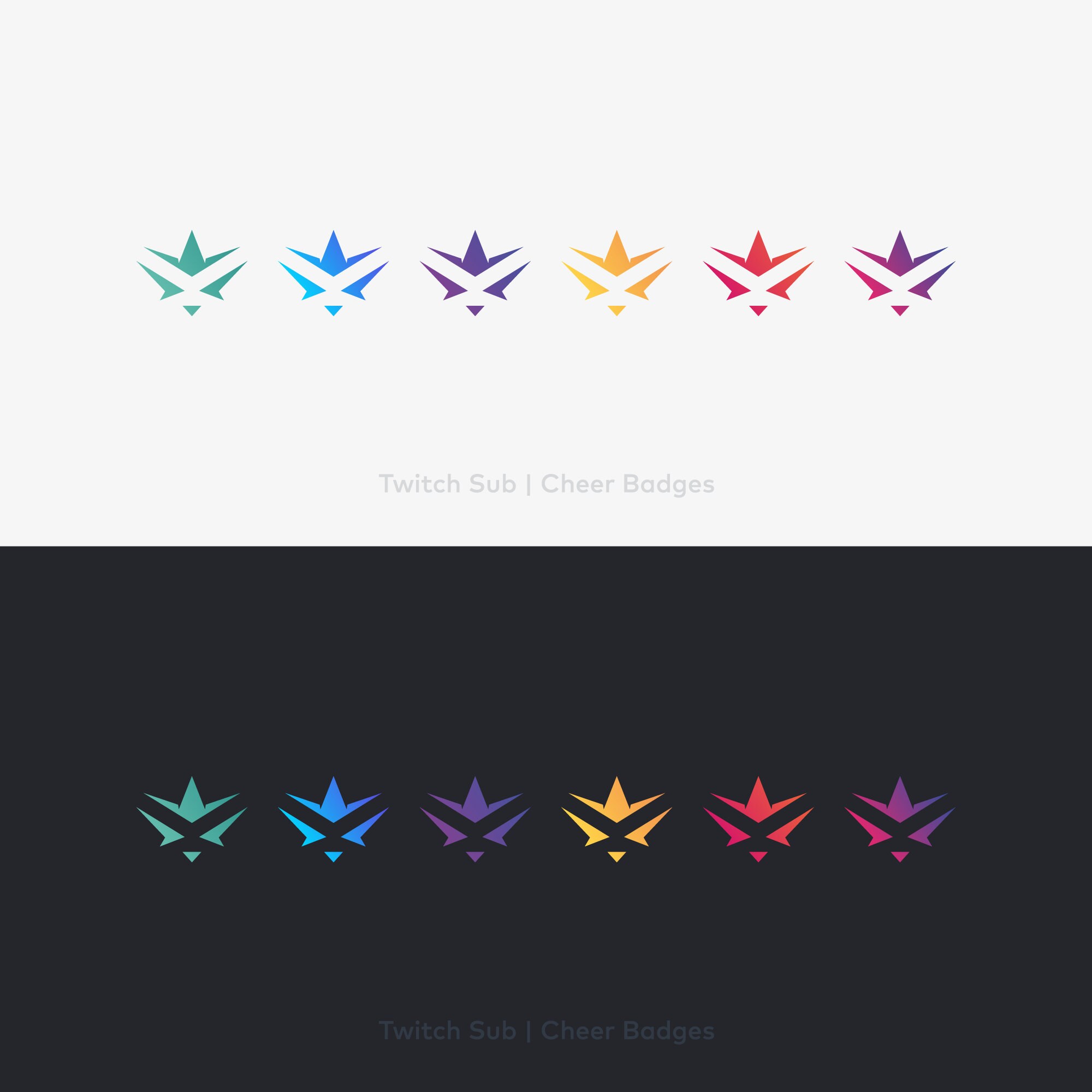 Predator 6 Twitch Sub Cheer Badges Etsy