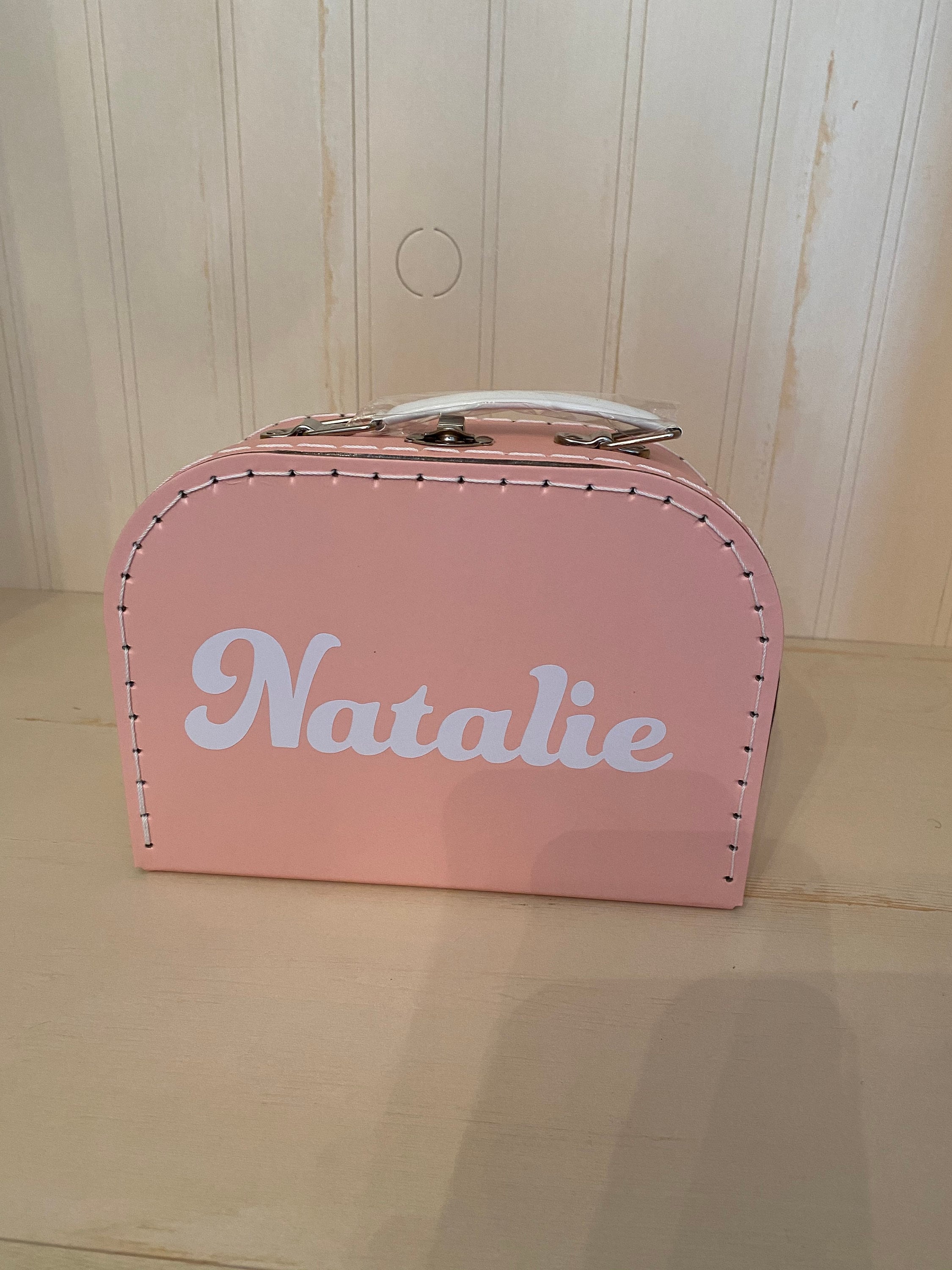 Personalised Mini Suitcase Keepsake Gift Box - soft blue – The