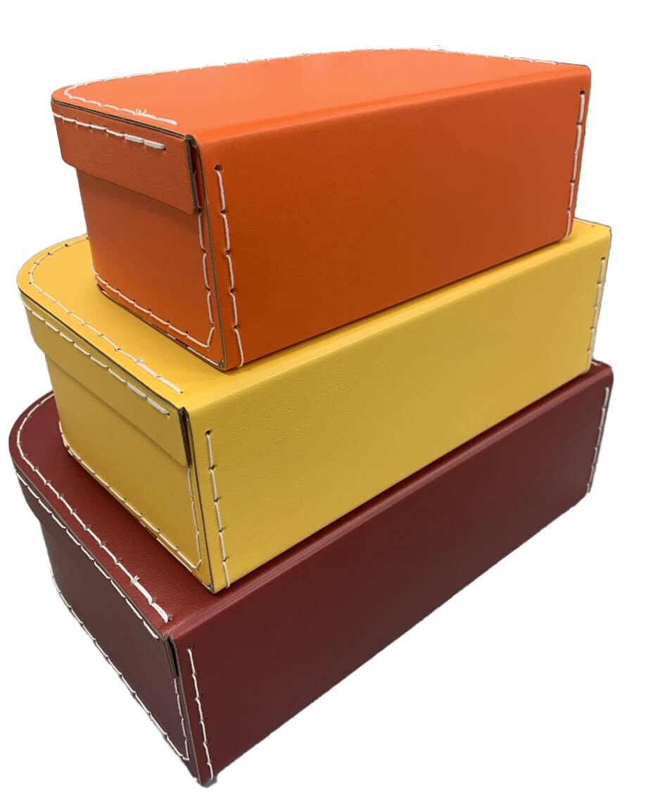 Fall Box Storage Autumn Fall Decorative Storage - Paperboard - Suitcase Style Gift Box ...