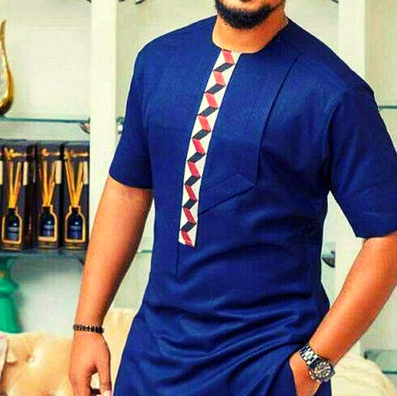 Wedding Guest Suit Dashiki Clothing for Men Gift For Him African Groom Royal Blue African Suit for Men Prom African Wear Ankara Attire
