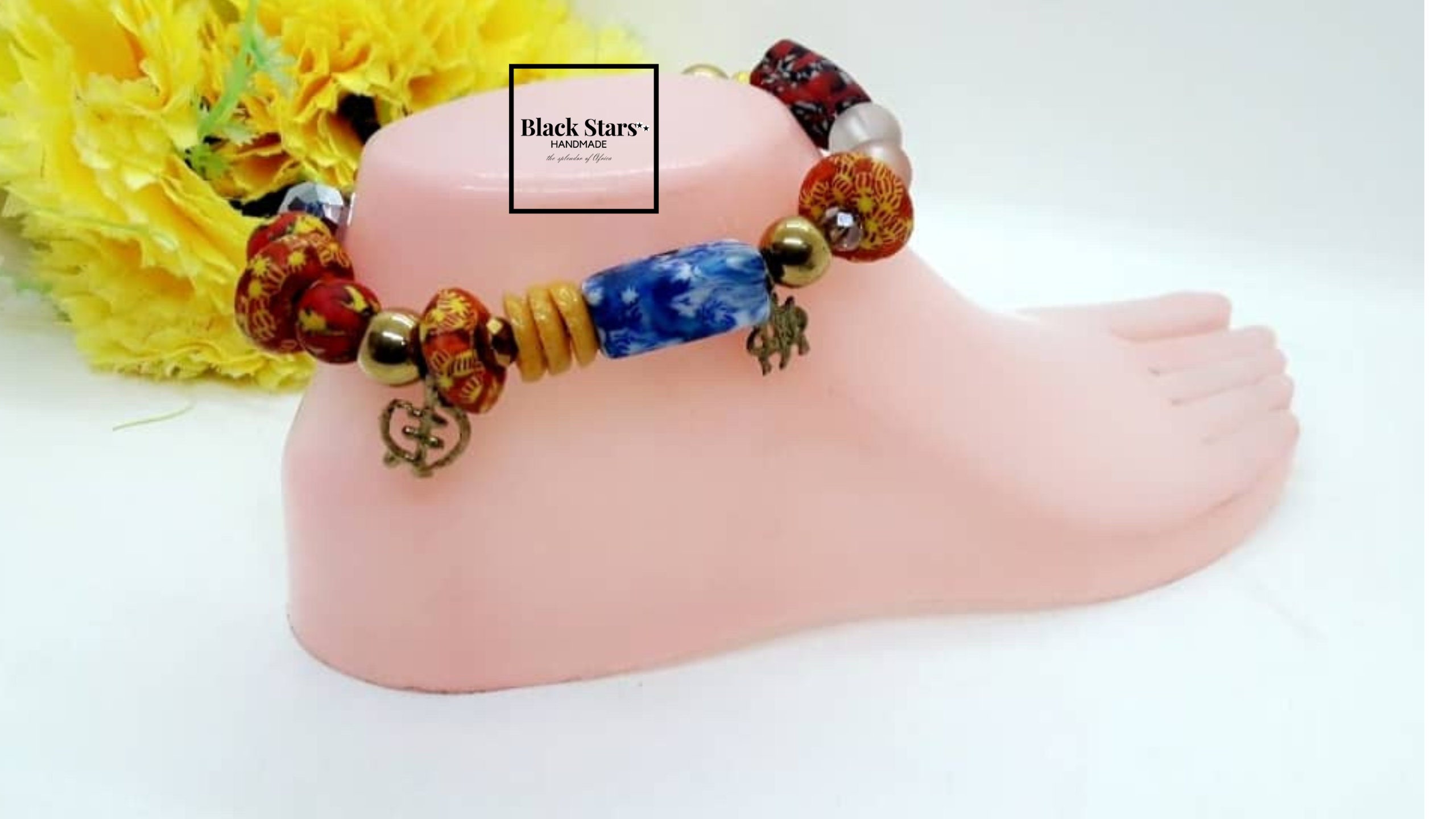 African Ankle Bracelet For Women African Bead Jewelry Anklet Etsy