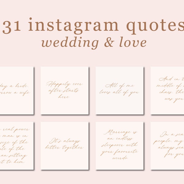 31 Wedding Planner Célébrant Officiant Citations | Publications Instagram prédéfinies