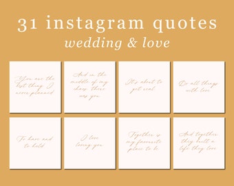 31 Wedding Planner Quotes | White and Gold | Premade Instagram Posts