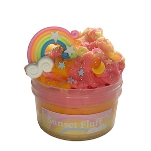 Sunset Fluff Cloud Slime 8oz