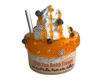 Thai Tea Boba Frappe DIY Tonschleim 8oz