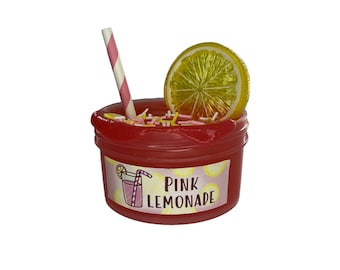 Pink lemonade jelly slime 8oz