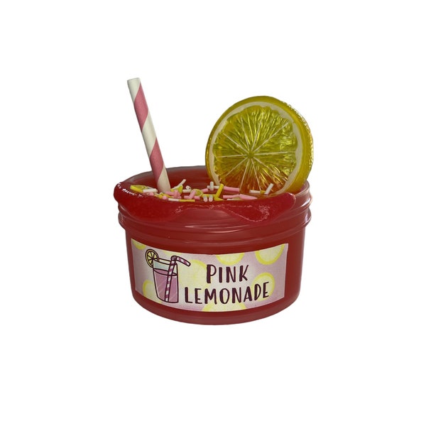 Pink lemonade jelly slime 8oz