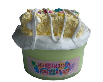 Slime de arcilla Krispy DIY con cereales de malvavisco