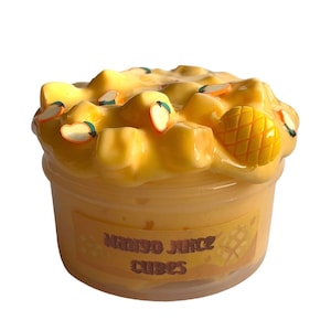 Mango Juice Cube 8oz Jelly Cube Slime