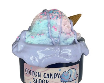 Cotton candy scoop 8oz diy clay slime