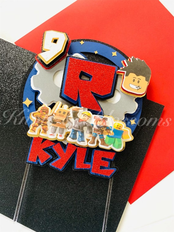 Roblox Cake Topper Roblox Theme Birthday Roblox Party Decor -  Portugal