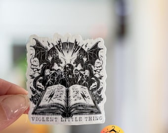 Onyx Storm Dragons Sticker, Fourth Wing Iron Flame Bookish Decal