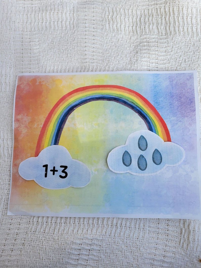 Pre K Rainbow Math Rainbow Math | Homeschool Printable | Preschool Flashcards | Montessori ...