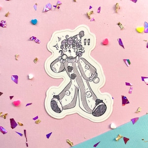 Joli bébé clown | Autocollant en vinyle