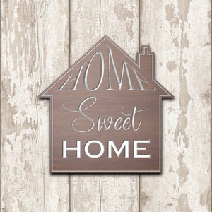 Home Sweet Home digital download svg, dxf, eps, pdf, crv files