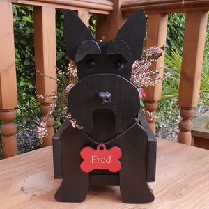 Jardinière pour animal de compagnie Terrier écossais, jardinière pour chien, cadeau d'anniversaire