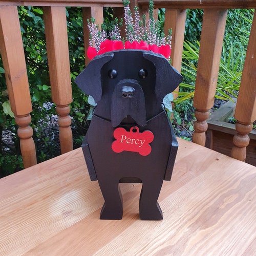 Chocolate Labrador Pet Planter Dog Planter Birthday Gift Etsy