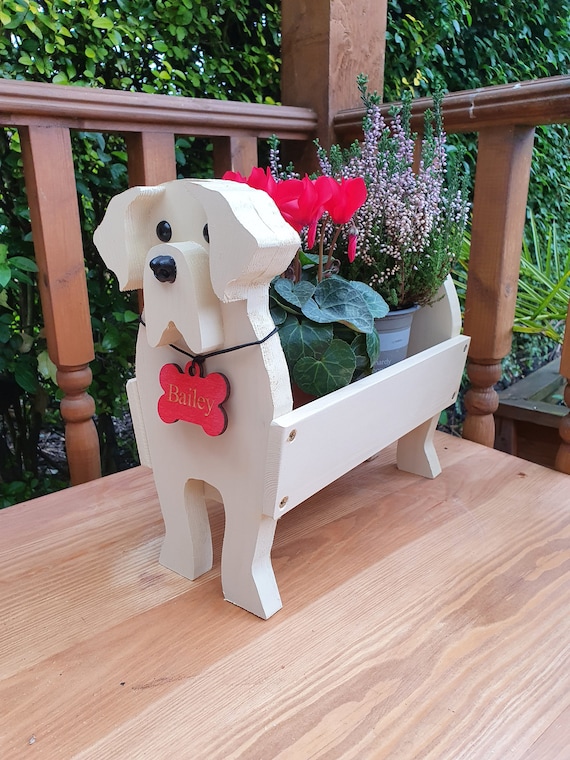 Labrador Puppy on Boot Garden Plant Pot Holder,Useful Dog Owner or Gardener Gift Labrador Puppy on Boot Garden Plant Pot Holder,Useful Dog Owner or Gardener Gift