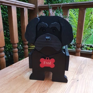 Schwarzer Shih Tzu Haustier Pflanzer, Geburtstagsgeschenk