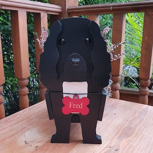 Schwarzer Springer Spaniel Haustier Pflanzer - Hundepflanzer - Geburtstagsgeschenk