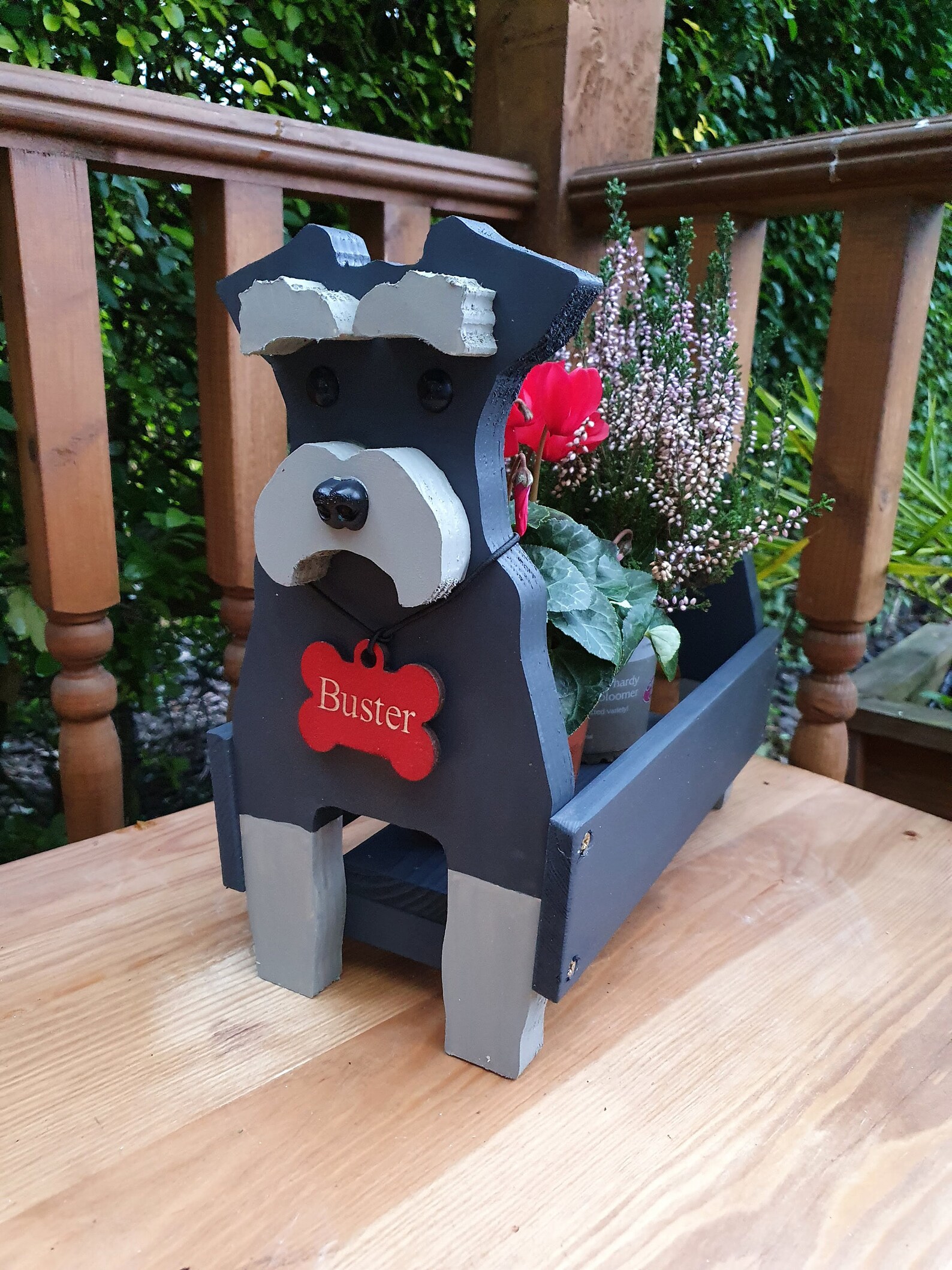 Miniature Schnauzer Pet Planter Dog Planter Birthday Gift Etsy