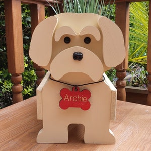 Beige Shih Tzu Pet Planter - Dog Planter - Birthday Gift - Pet Planter