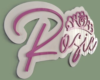 Acrylic Name Sign, Nursery Wall Decor, Bedroom Decor