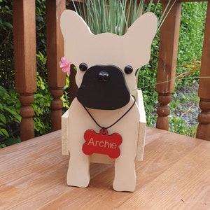Beige Französische Bulldogge Blumentopf - Hunde Pflanzer - Haustier Pflanzer - Geburtstagsgeschenk