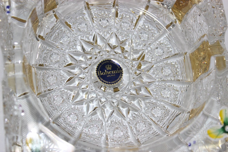 Fancy Ashtray, Ashtrays, Ash Tray, Crystal, Ashtray, Vintage Ashtray